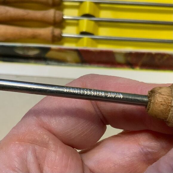 Vintage 60s Fondue Forks New in Box - Picture 10 of 11